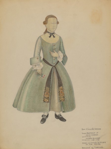 Boy's Dress, c. 1936.