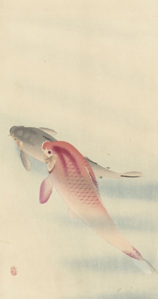Two carp. Private Collection.