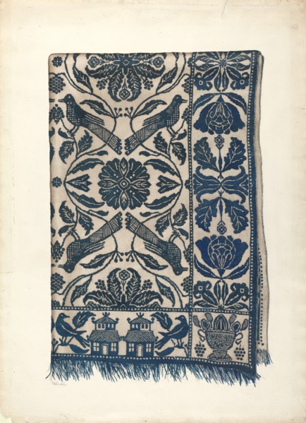 Coverlet, c. 1940.