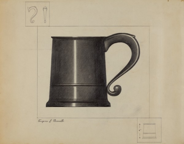 Pewter Mug, c. 1936.