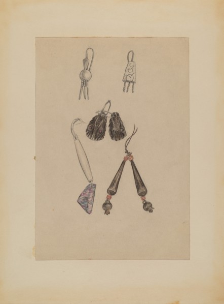 Earrings, 1935/1942.