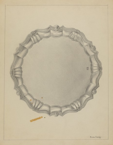 Silver Tray, c. 1936.