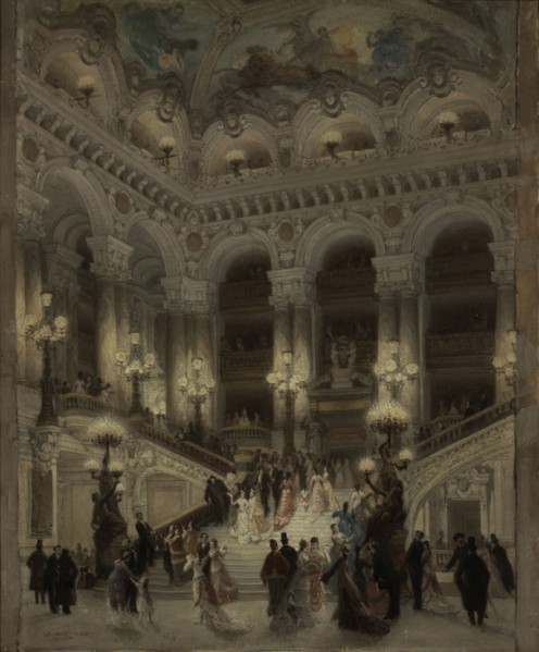 Opera staircase, 1877.