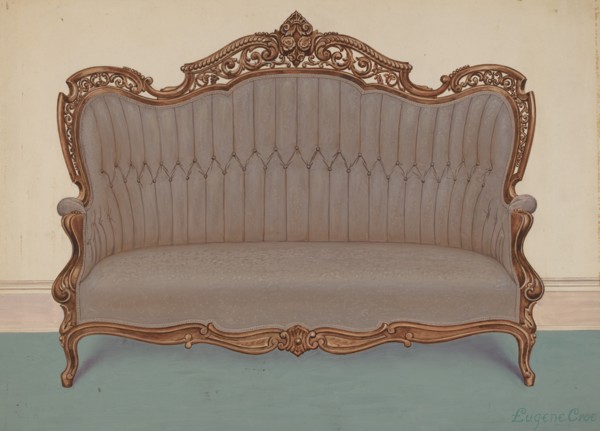 Rosewood Sofa, c. 1936.