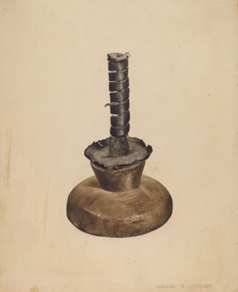 Candlestick, c. 1939.