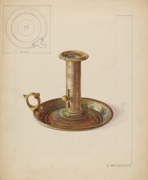 Candlestick, c. 1937.