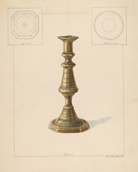 Candlestick, c. 1937.