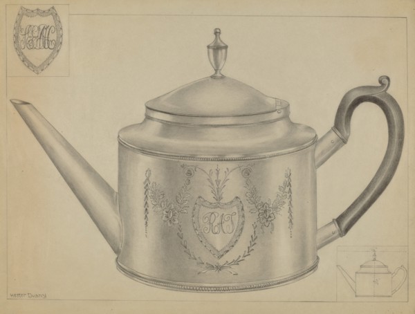 Silver Teapot, c. 1936.