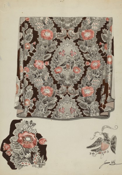 Textile Drapery, c. 1937.