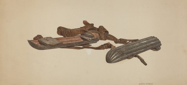 Snow Skates, c. 1940.