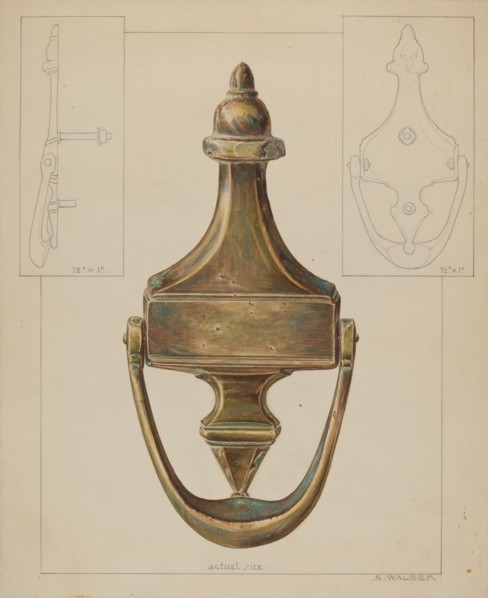 Door Knocker, c. 1937.