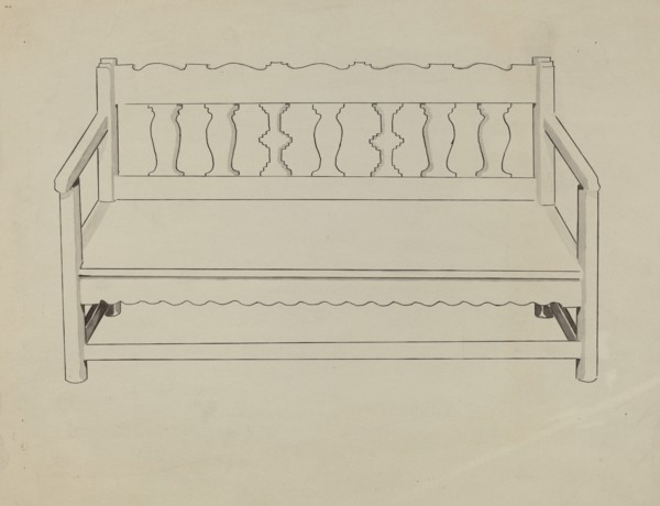 Church Pew, 1935/1942.