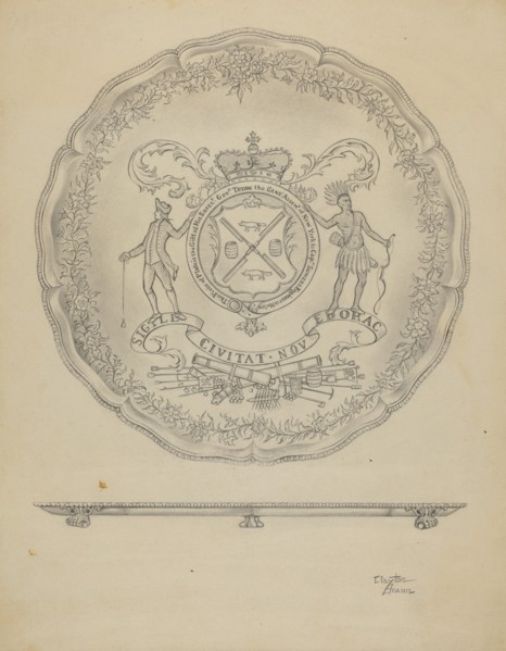 Silver Salver, c. 1936.