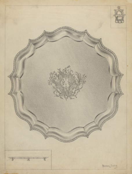 Silver Tray, 1935/1942.