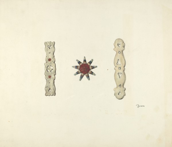 Hair Ornaments, c. 1939.