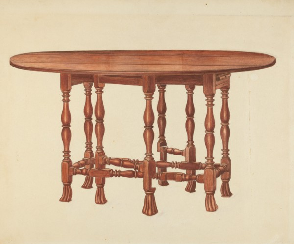Gate Leg Table, c. 1940.