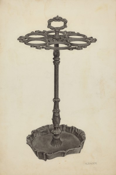 Umbrella Stand, c. 1939.