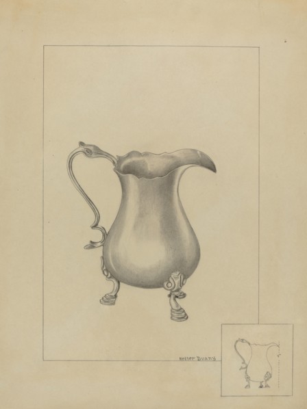 Silver Creamer, c. 1936.