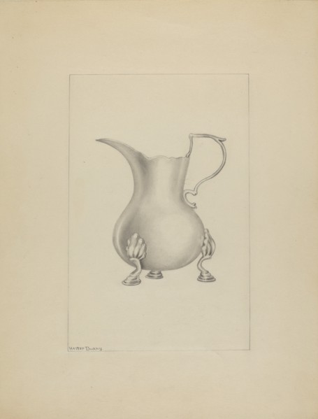 Silver Creamer, c. 1937.