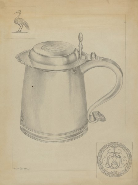 Silver Tankard, c. 1937.
