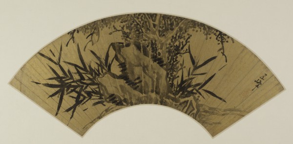 Bamboo, tree and rock, 206.