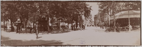 Panorama of streets in Paris.