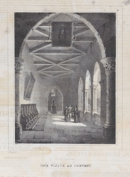Une Visite au Couvent, ca. 1834.