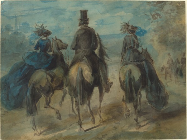 Promenade in the Bois.