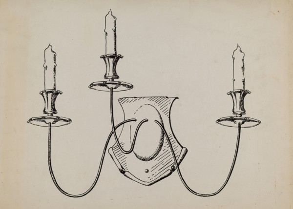 Wall Fixture, c. 1936.