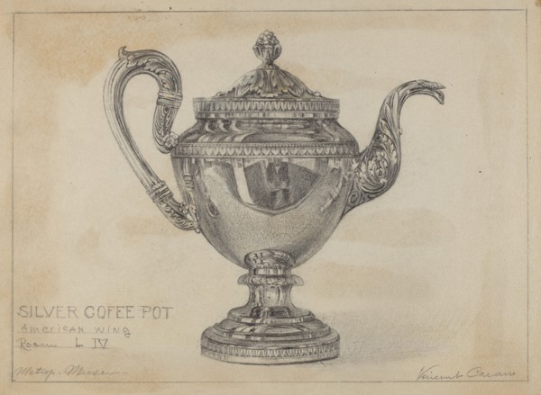 Silver Teapot, c. 1936.