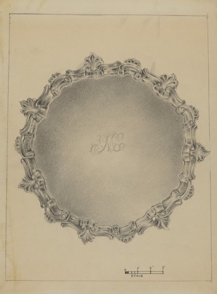 Silver Salver, c. 1936.