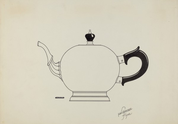 Silver Teapot, c. 1936.