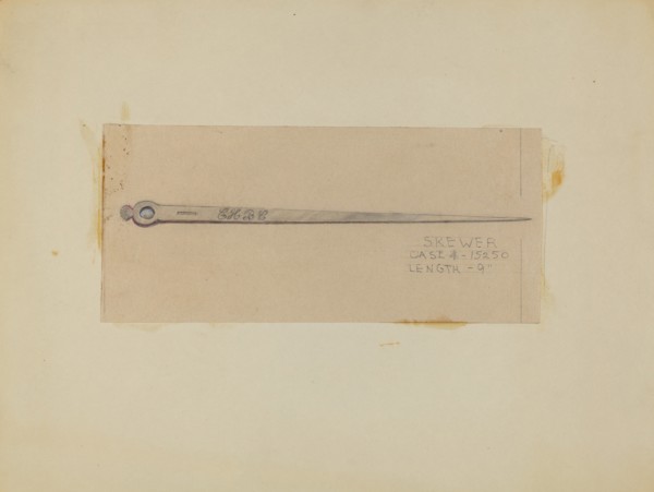 Silver Skewer, c. 1936.