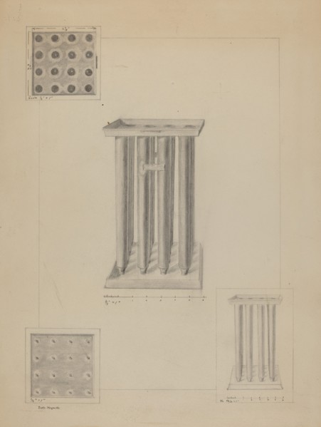 Candle Mold, 1935/1942.