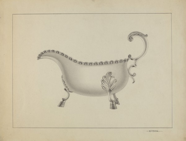 Silver Sauce Boat, 1936.
