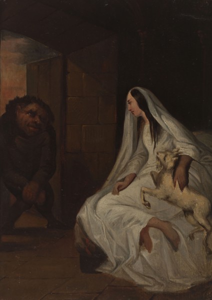 Esmeralda and Quasimodo.