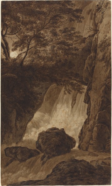 A Waterfall by Moonlight.