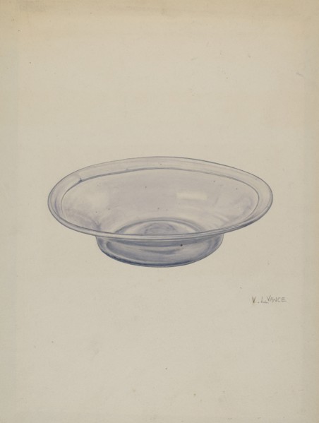 Glass Sauce Dish, c. 1940.