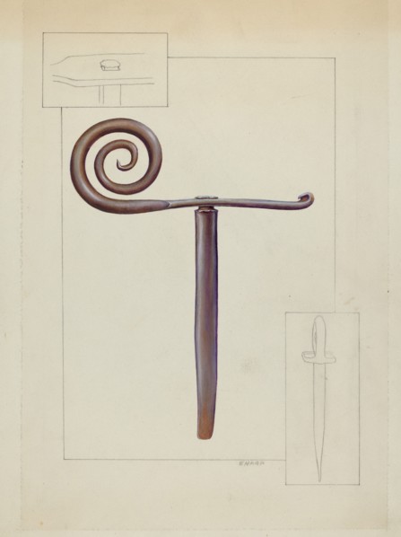 Shutter Stay, 1935/1942.