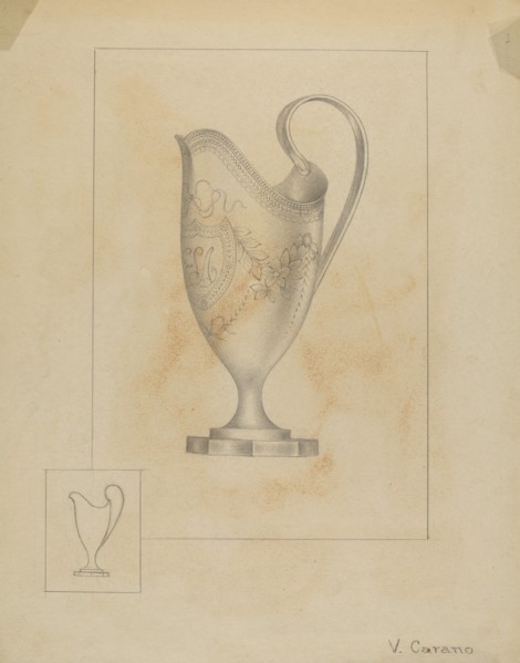 Silver Creamer, c. 1936.