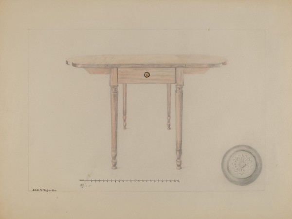 Sheraton Table, c. 1936.