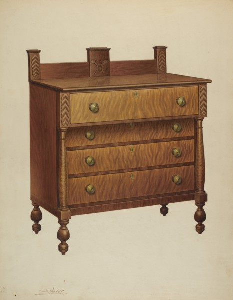 Chest of Drawers, c. 1939.