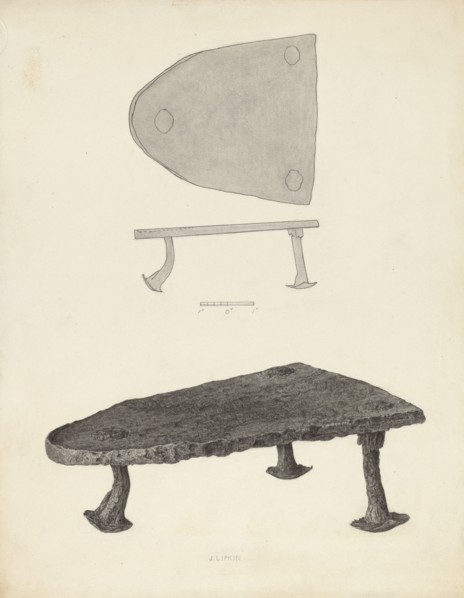 Flat Iron Holder, c. 1939.