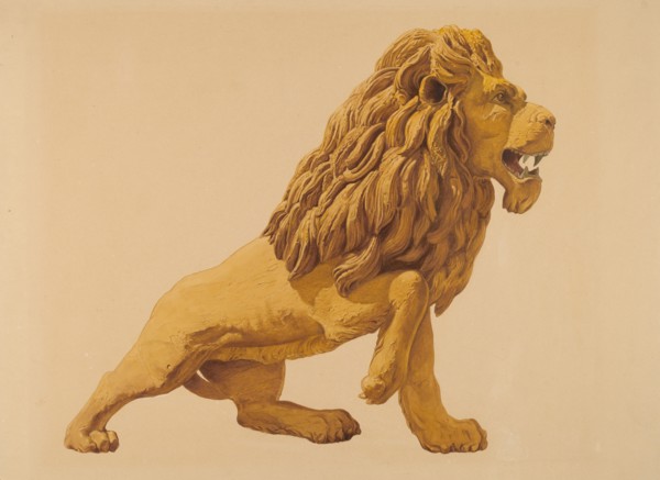 Circus Wagon Lion, c. 1937.