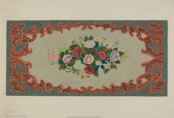 Hooked Rug, c. 1936.