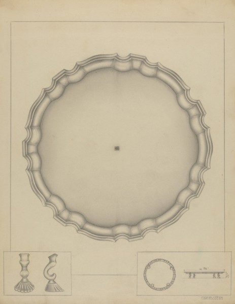 Silver Salver, c. 1936.
