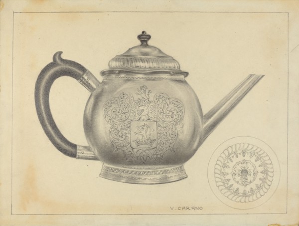 Silver Teapot, 1935/1942.