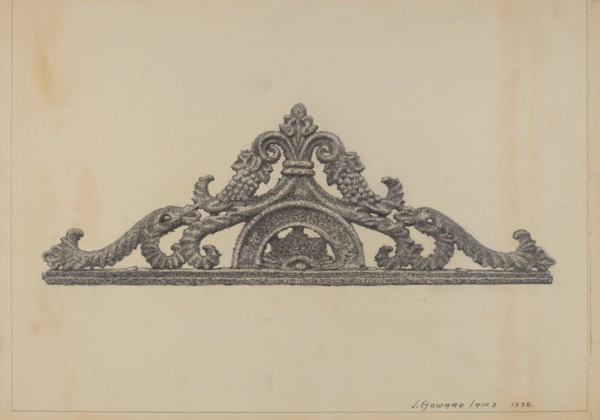 Cast Iron Gate Top, 1938.