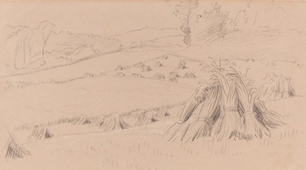 The Harvest Field, c. 1860. Creator: John Linnell the Elder.