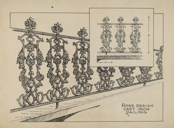 Cast Iron Balcony, c. 1936.